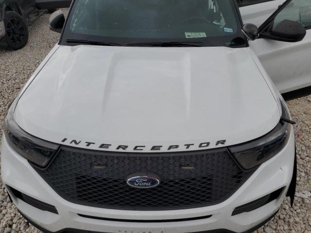 1FM5K8AC6MNA02637 - 2021 FORD EXPLORER POLICE INTERCEPTOR WHITE photo 12