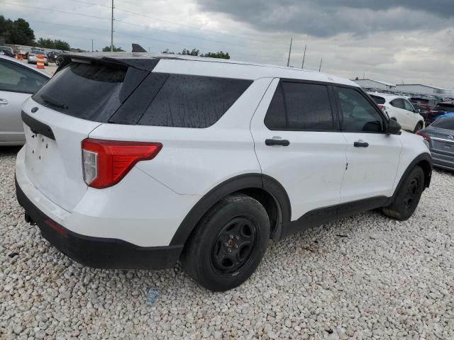 1FM5K8AC6MNA02637 - 2021 FORD EXPLORER POLICE INTERCEPTOR WHITE photo 3