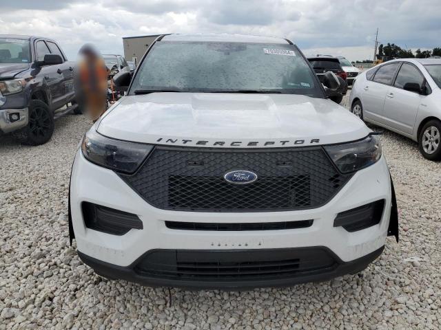 1FM5K8AC6MNA02637 - 2021 FORD EXPLORER POLICE INTERCEPTOR WHITE photo 5