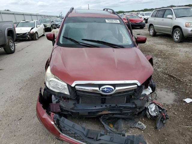 JF2SJAEC9EH494772 - 2014 SUBARU FORESTER 2.5I PREMIUM RED photo 5