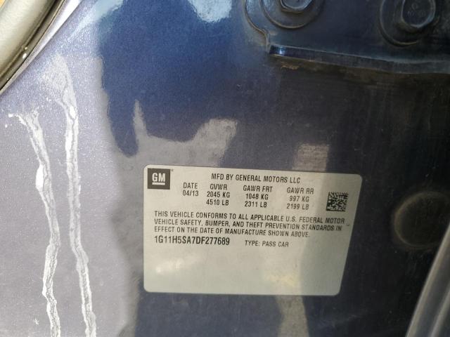 1G11H5SA7DF277689 - 2013 CHEVROLET MALIBU LTZ 蓝色 照片 20