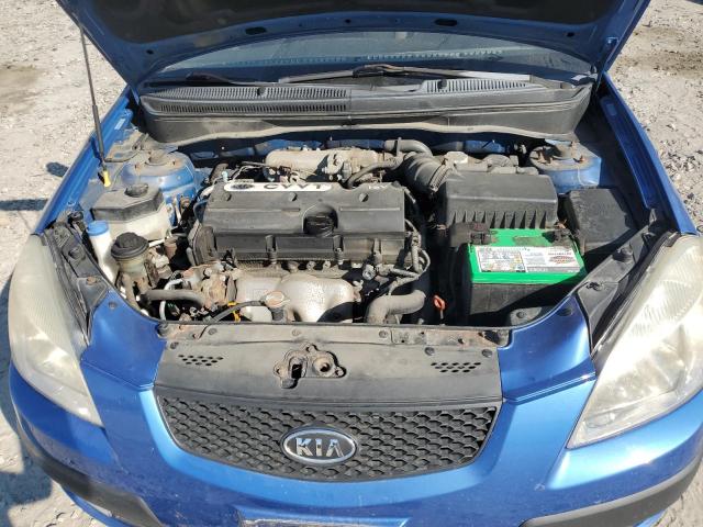 KNADE243596471250 - 2009 KIA RIO 5 SX BLUE photo 11