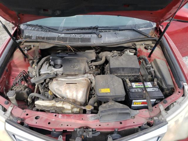 4T4BF1FK8CR199559 - 2012 TOYOTA CAMRY BASE RED photo 11