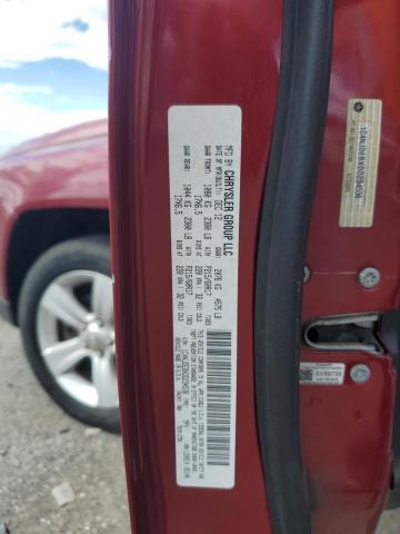 1C4NJDEBXDD234536 - 2013 JEEP COMPASS LATITUDE MAROON photo 12