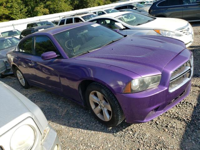 2C3CDXBG3EH215187 - 2014 DODGE CHARGER SE PURPLE photo 4