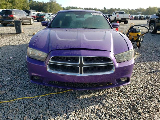 2C3CDXBG3EH215187 - 2014 DODGE CHARGER SE PURPLE photo 5