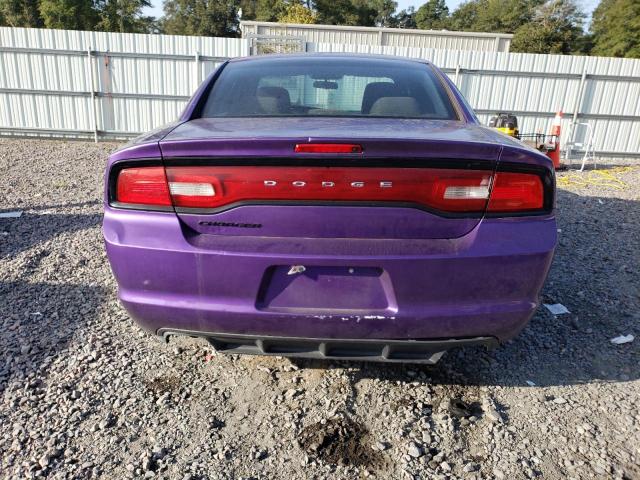 2C3CDXBG3EH215187 - 2014 DODGE CHARGER SE PURPLE photo 6