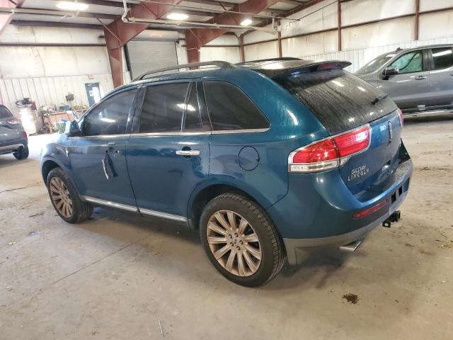 2LMDJ6JK6BBJ13731 - 2011 LINCOLN MKX BLUE photo 2