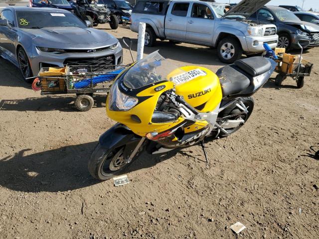 JS1GN7BA312101483 - 2001 SUZUKI GSX-R600 YELLOW photo 2