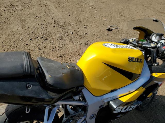 JS1GN7BA312101483 - 2001 SUZUKI GSX-R600 YELLOW photo 5