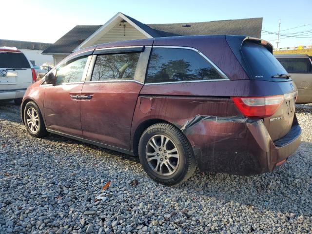 5FNRL5H4XCB086748 - 2012 HONDA ODYSSEY EX MAROON photo 2