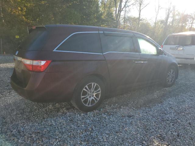 5FNRL5H4XCB086748 - 2012 HONDA ODYSSEY EX MAROON photo 3