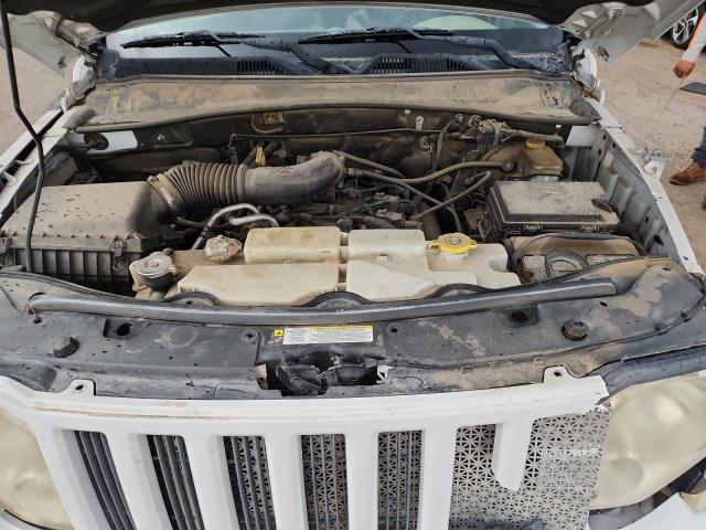 1C4PJMAK0CW183727 - 2012 JEEP LIBERTY SPORT თეთრი ფოტო 11