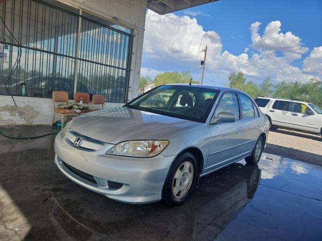 JHMES96685S007711 - 2005 HONDA CIVIC HYBRID BLUE photo 2