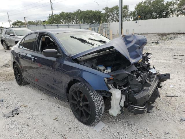 3VW2K7AJ3EM430108 - 2014 VOLKSWAGEN JETTA BASE Blau Foto 4