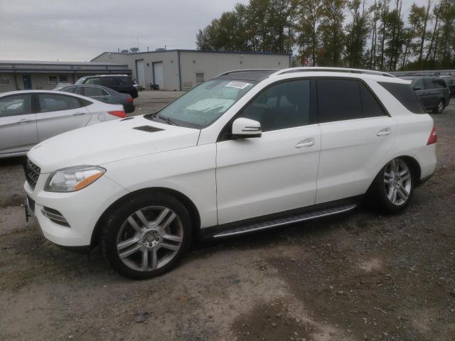 4JGDA5HB4FA595192 - 2015 MERCEDES-BENZ ML 350 4MATIC WHITE photo 1
