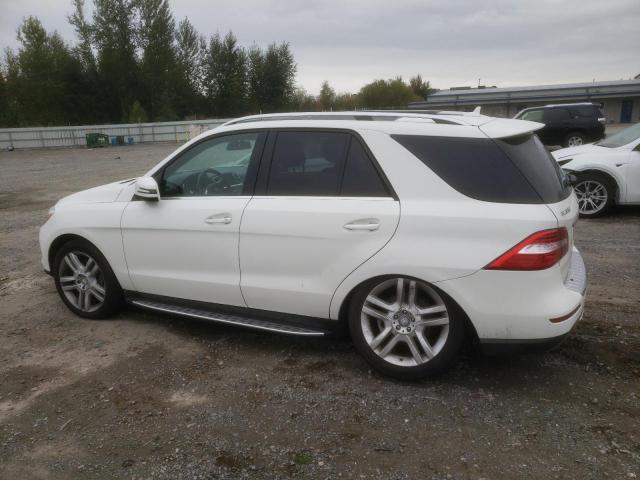 4JGDA5HB4FA595192 - 2015 MERCEDES-BENZ ML 350 4MATIC WHITE photo 2