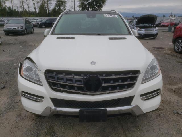 4JGDA5HB4FA595192 - 2015 MERCEDES-BENZ ML 350 4MATIC WHITE photo 5