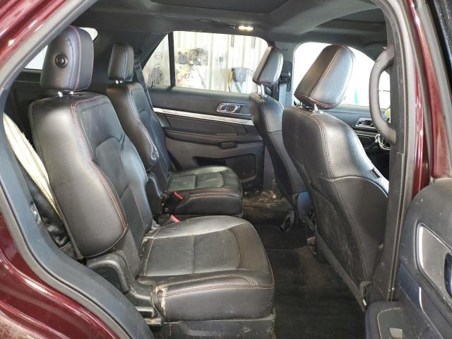 1FM5K8GT2JGC02261 - 2018 FORD EXPLORER SPORT Burgund zdjęcie 11