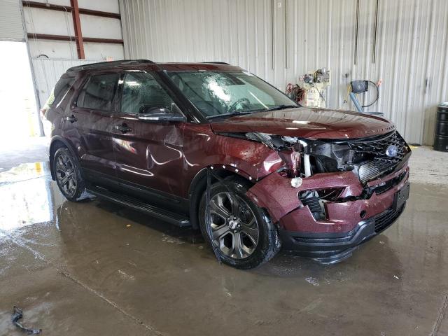 1FM5K8GT2JGC02261 - 2018 FORD EXPLORER SPORT Burgund zdjęcie 4