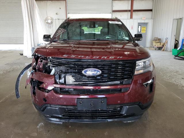 1FM5K8GT2JGC02261 - 2018 FORD EXPLORER SPORT Burgund zdjęcie 5