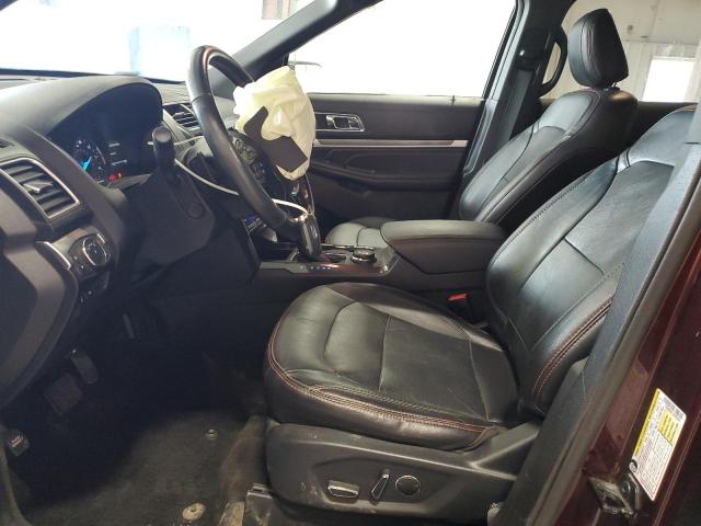 1FM5K8GT2JGC02261 - 2018 FORD EXPLORER SPORT Burgund zdjęcie 7