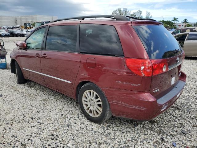 5TDZK22C88S105737 - 2008 TOYOTA SIENNA XLE BURGUNDY photo 2