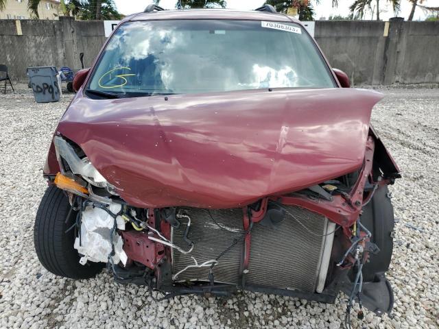 5TDZK22C88S105737 - 2008 TOYOTA SIENNA XLE BURGUNDY photo 5