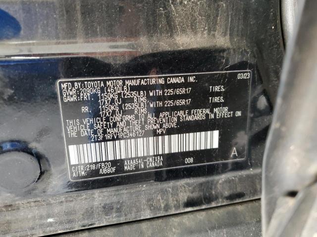 2T3F1RFV1PC346127 - 2023 TOYOTA RAV4 LE BLACK photo 13