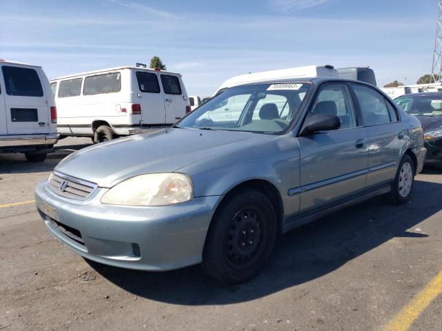 2HGEJ6615YH544721 - 2000 HONDA CIVIC BASE SILVER photo 1