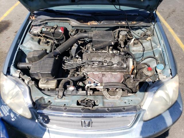 2HGEJ6615YH544721 - 2000 HONDA CIVIC BASE SILVER photo 11