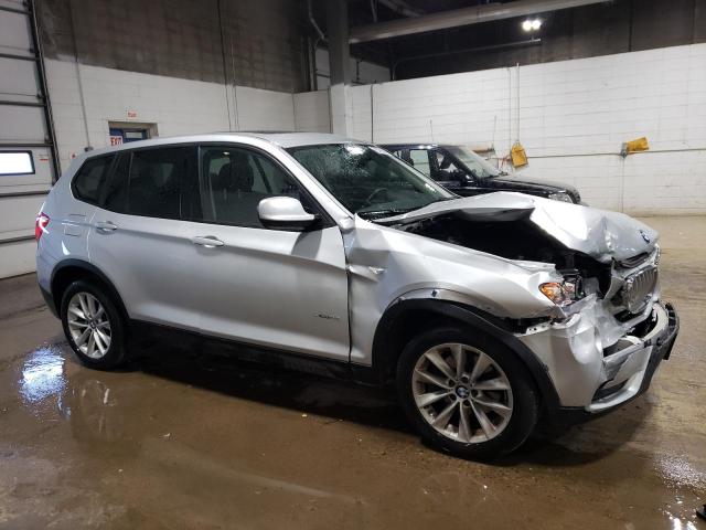 5UXWX9C51D0A26258 - 2013 BMW X3 XDRIVE28I SILVER photo 4