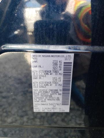 5N1DL0MN4JC507767 - 2018 INFINITI QX60 BLUE photo 13