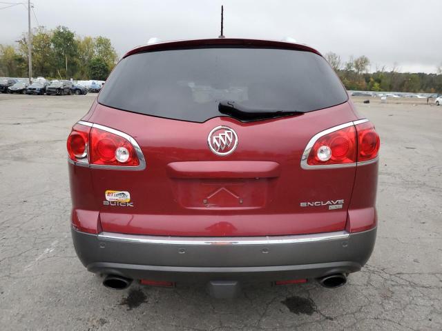 5GAEV23D19J218037 - 2009 BUICK ENCLAVE CXL RED photo 6