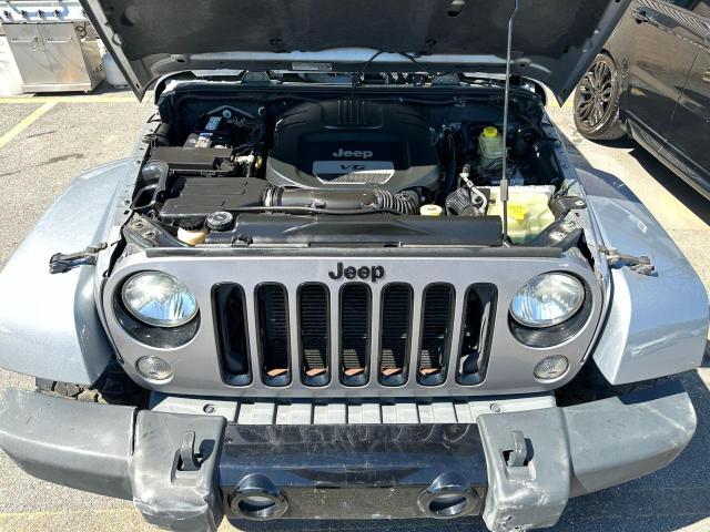 1C4HJWEGXEL236766 - 2014 JEEP WRANGLER U SAHARA SILVER photo 7