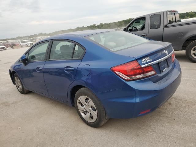 19XFB2F53DE097243 - 2013 HONDA CIVIC LX BLUE photo 2
