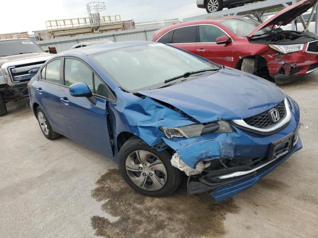 19XFB2F53DE097243 - 2013 HONDA CIVIC LX BLUE photo 4
