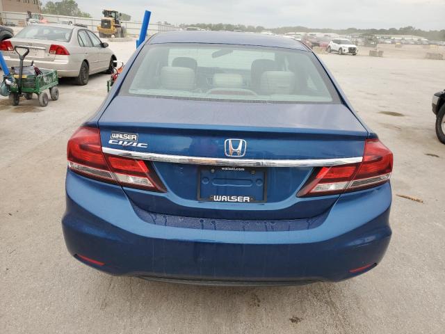 19XFB2F53DE097243 - 2013 HONDA CIVIC LX BLUE photo 6