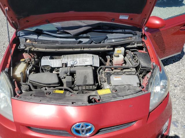 JTDKN3DU2B0253977 - 2011 TOYOTA PRIUS RED photo 11