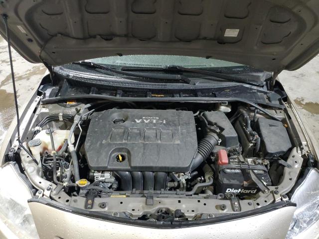 1NXBU4EE7AZ175960 - 2010 TOYOTA COROLLA BASE GOLD photo 11