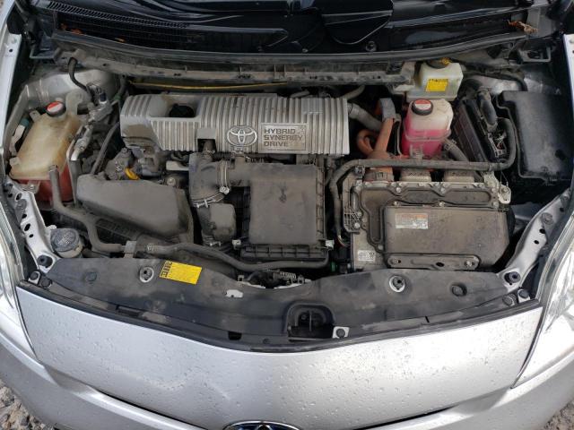 JTDKN3DU4F1927305 - 2015 TOYOTA PRIUS ვერცხლისფერი ფოტო 12