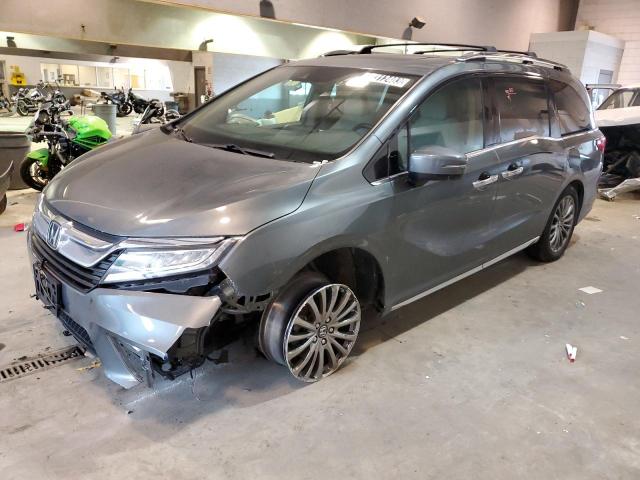 5FNRL6H98KB075926 - 2019 HONDA ODYSSEY ELITE GRAY photo 1