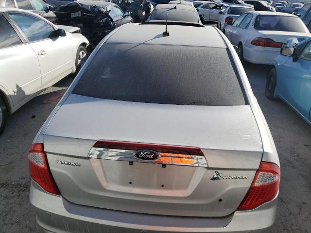 3FADP0L32CR254239 - 2012 FORD FUSION HYBRID SILVER photo 6