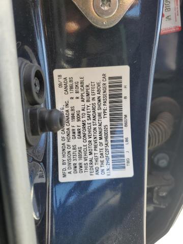 2HGFC2F54JH600325 - 2018 HONDA CIVIC LX CHARCOAL photo 13