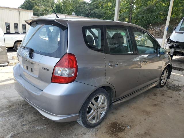 JHMGD38697S053144 - 2007 HONDA FIT S SILVER photo 3