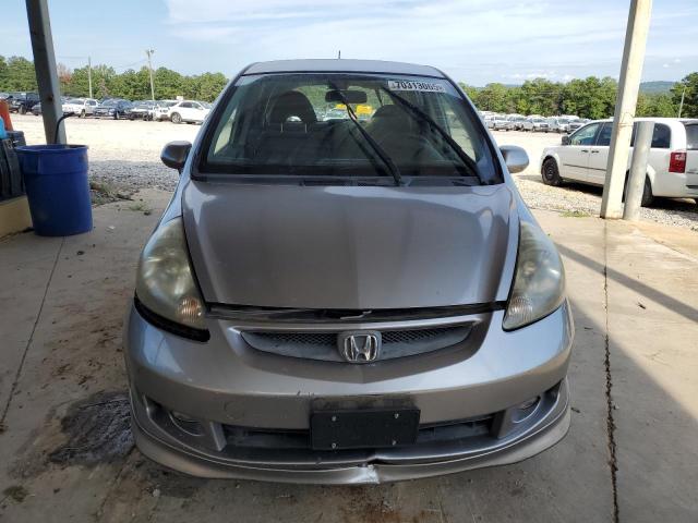JHMGD38697S053144 - 2007 HONDA FIT S SILVER photo 5