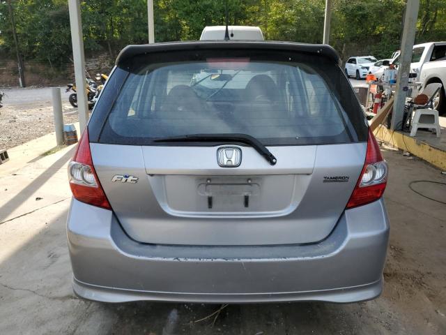 JHMGD38697S053144 - 2007 HONDA FIT S SILVER photo 6