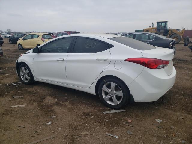 5NPDH4AE4DH421742 - 2013 HYUNDAI ELANTRA GLS WHITE photo 2