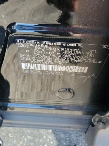 2T3ZFREV1EW096870 - 2014 TOYOTA RAV4 LE BLACK photo 13