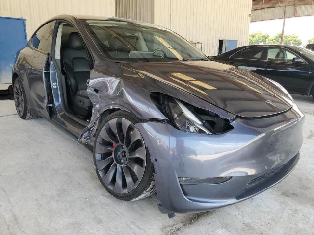 7SAYGDEF2NF330253 - 2022 TESLA MODEL Y CHARCOAL photo 4